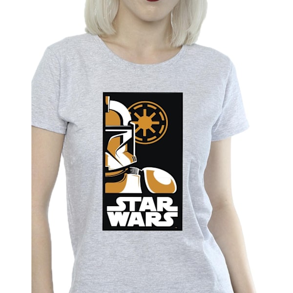 Star Wars Dam/Damer Stormtrooper Art Poster Bomull T-shirt Sports Grey L