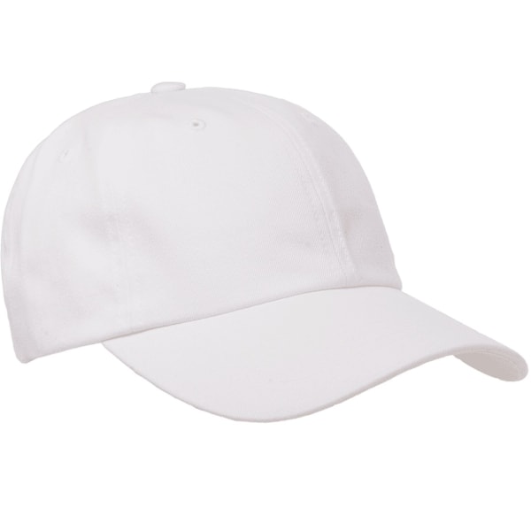 Flexfit By Yupoong Persika Bomullstwill Dad Cap En Storlek Vit White One Size