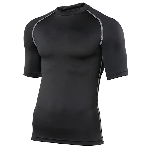 Rhino Mens Sports Base Layer Kortärmad T-shirt XS Svart Black XS