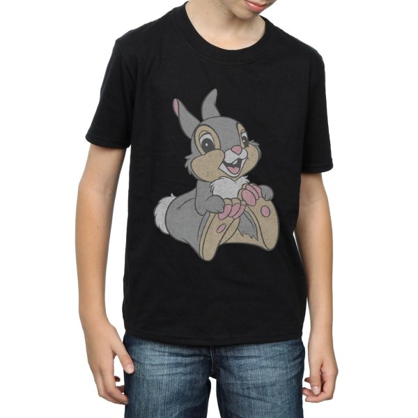 Disney Boys Classic Thumper T-Shirt 7-8 år Svart Black 7-8 Years