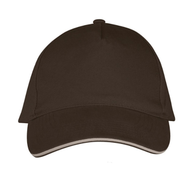SOLS Unisex Long Beach Cap One Size Choklad/Beige Chocolate/Beige One Size