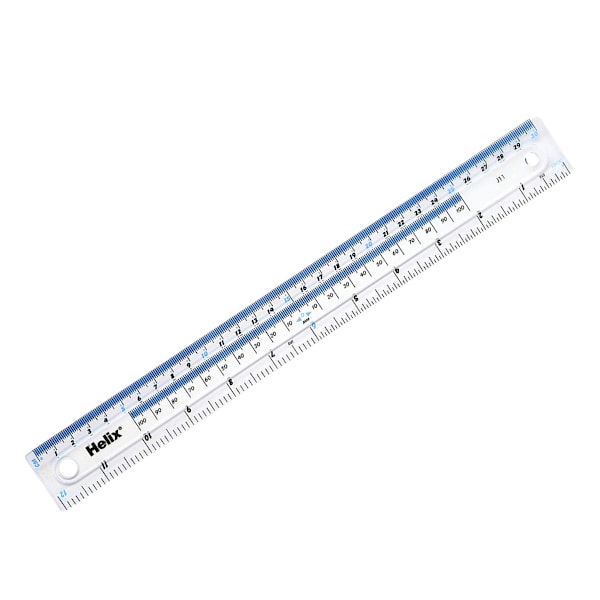 Helix Logo Linjal En Storlek Transparent/Svart Clear/Black One Size