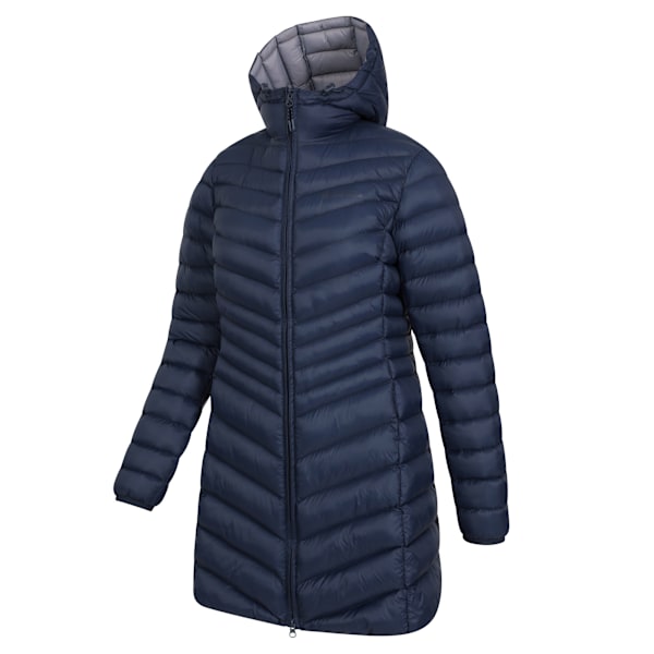 Mountain Warehouse Dam/Damer Florence Lång Vadderad Jacka 16 Navy 16 UK