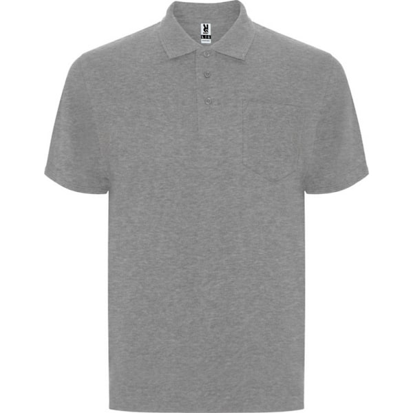 Roly Unisex Vuxen Centauro Premium Kortärmad Poloshirt M Grå Grey Marl M