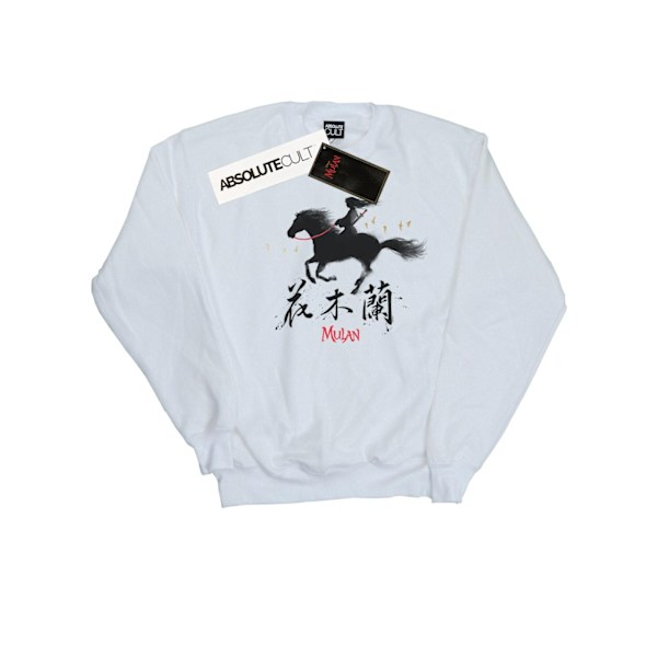 Disney Herr Mulan Film Vind Silhouette Sweatshirt XL Vit White XL