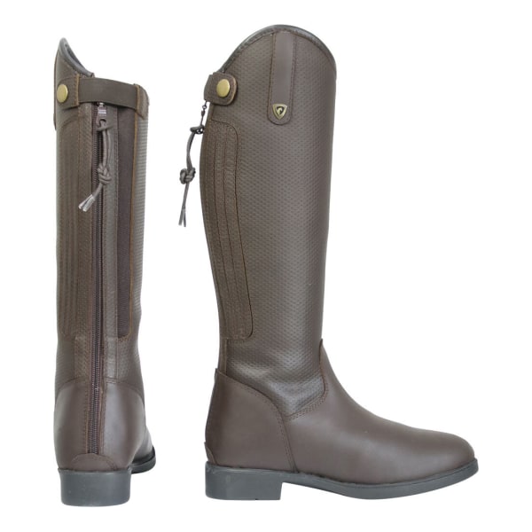 Hy Childrens/Kids Manarola Long Riding Boots 2 UK Brown Brown 2 UK