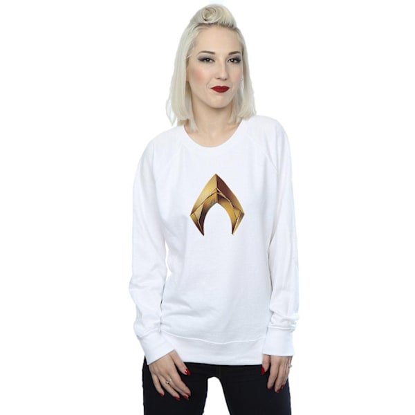 DC Comics Dam/Dam Aquaman Emblem Sweatshirt XL Vit White XL