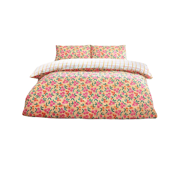 Style Lab Juicy Checked Påslakan Set Enkelsäng Flerfärgad Multicoloured Single