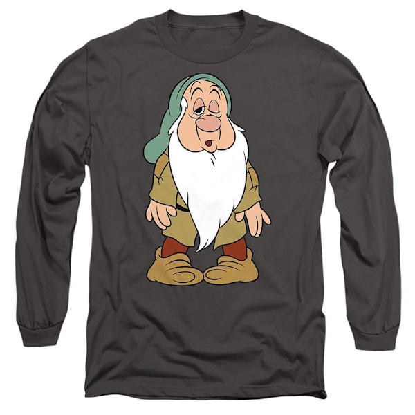 Snövit och de sju dvärgarna Unisex Vuxen Struggles Sleepy T-shirt Charcoal L