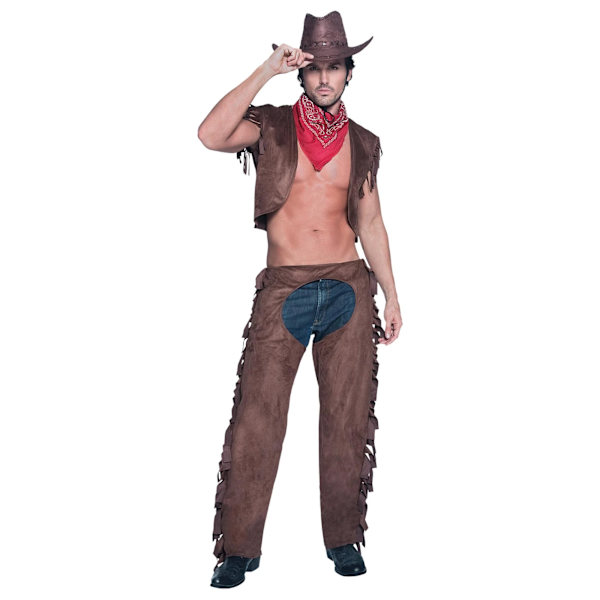 Fever Herr Ride Em High Cowboy Kostymset M Brun Brown M