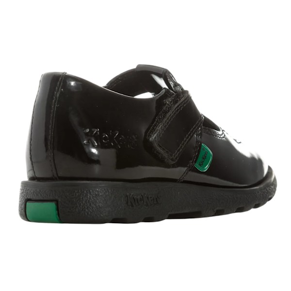 Kickers Flickor Fragma Lackläder T-Bar Skor 4 UK Svart Black 4 UK