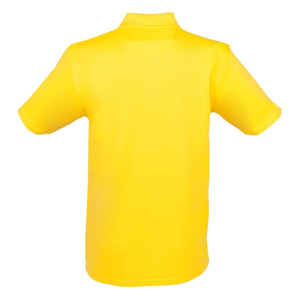 Henbury Coolplus® Pique Polo Shirt för män 2XL Gul Yellow 2XL