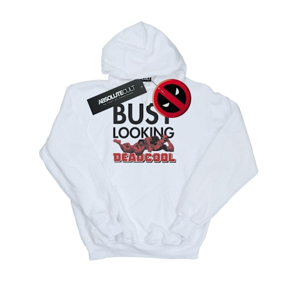 Marvel Mens Deadpool Busy Looking Deadcool Hoodie 4XL Vit White 4XL