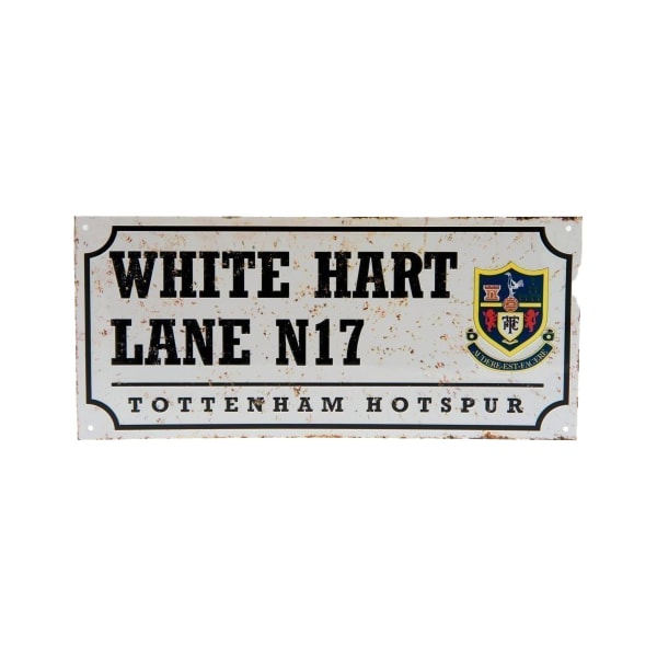 Tottenham Hotspur FC Nostalgi Metal Street Sign One Size Silve Silver/Black One Size