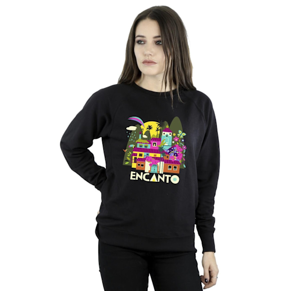 Disney Dam/Damer Encanto Many Houses Sweatshirt XXL Svart Black XXL