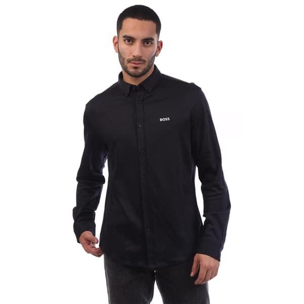 Boss Herr Motion Regular Skjorta L Mörkblå Dark Blue L