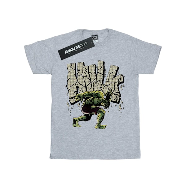 Marvel Womens/Ladies Hulk Rock Bomull Boyfriend T-Shirt XL Spor Sports Grey XL