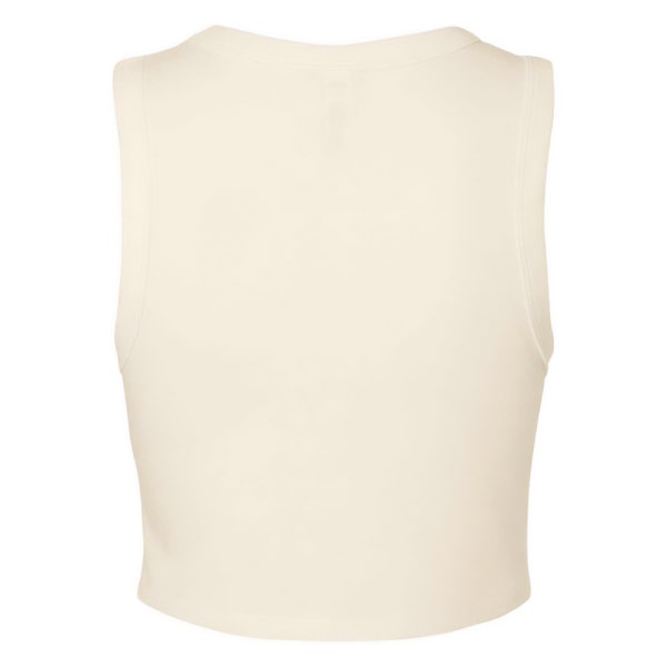 Bella + Canvas Dam/Dam Muscle Micro-Rib Cropped Vest Top Solid Natural L