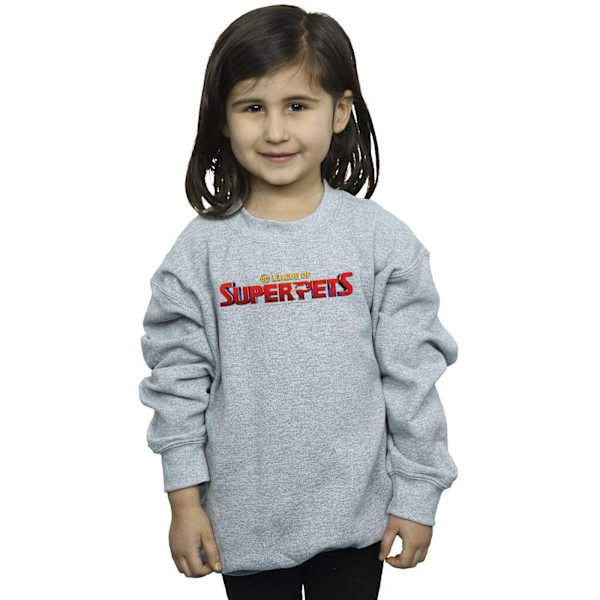 DC Comics Girls DC Comics DC League Of Super-Pets Movie Logo Sw Sports Grey 7-8 Years