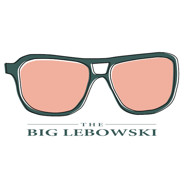 The Big Lebowski Unisex Adult Beverage T-Shirt S Vit-Blå White-Blue S