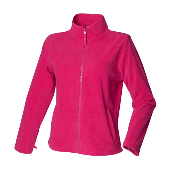Henbury Damjacka i Microfleece för Dam/Kvinna 16 UK Fuchsia Fuchsia 16 UK