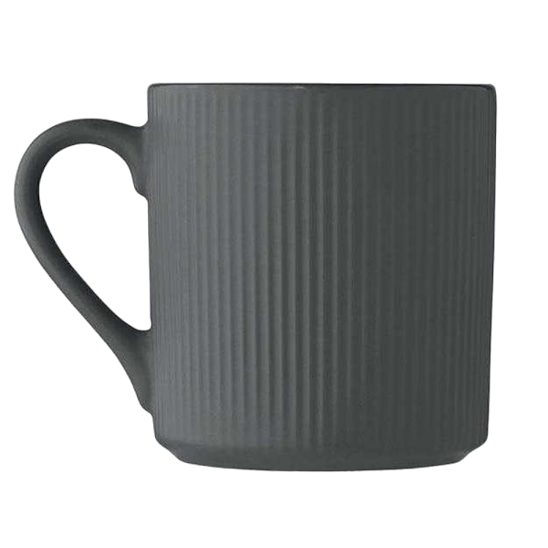 MidOcean Ribbad Keramikmugg 340ml One Size Stengrå Stone Grey One Size
