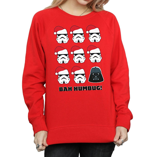 Star Wars Dam/Damer Jul Humbug Sweatshirt XXL Röd Red XXL