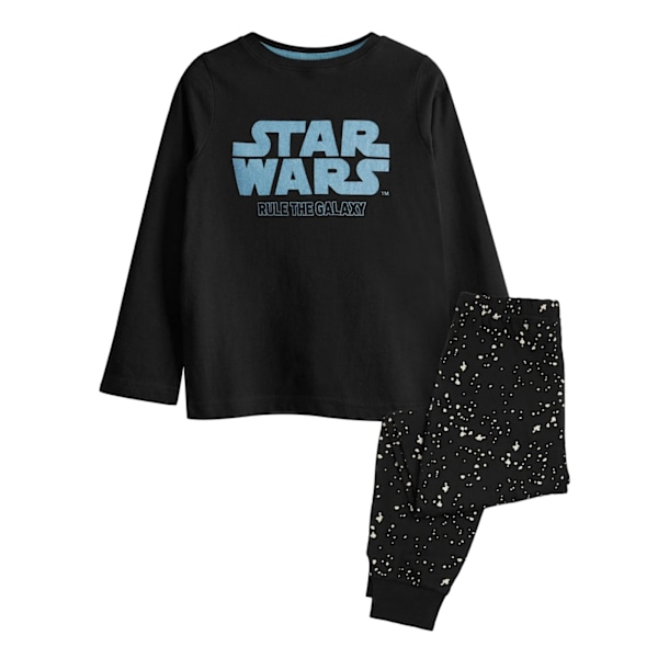 Star Wars Barn/Barn Rule The Galaxy Logo Lång Pyjamas Set 3 Black 3-4 Years