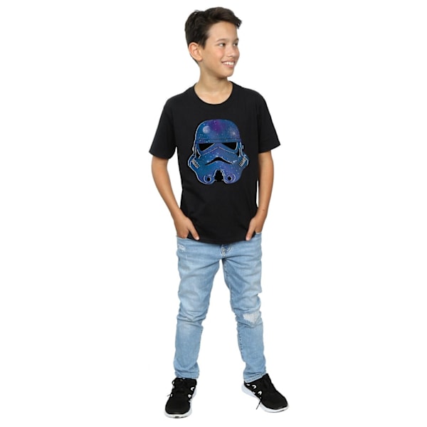 Star Wars Stormtrooper Space T-shirt för pojkar 7-8 år Svart Black 7-8 Years