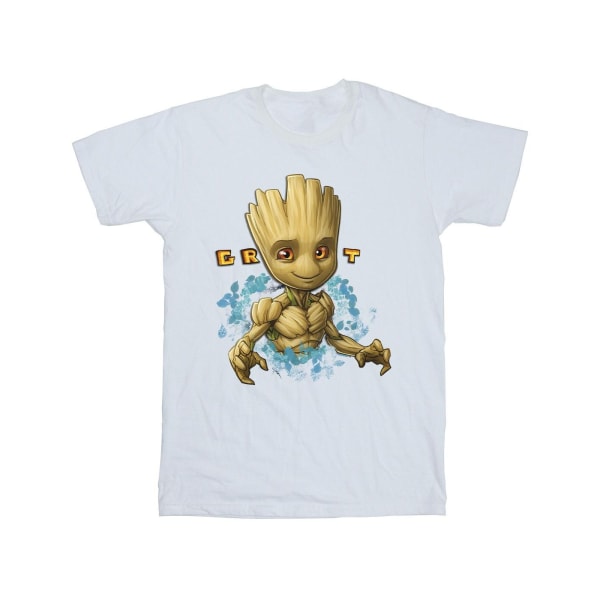 Guardians Of The Galaxy Girls Groot Flowers bomull T-shirt 12-1 White 12-13 Years