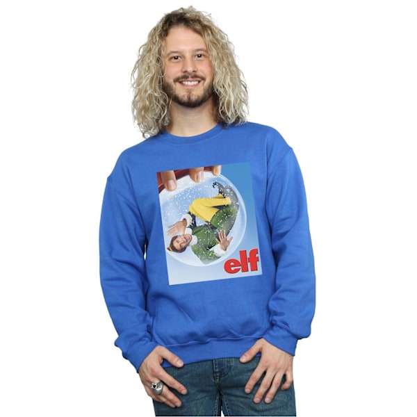 Elf Herr Snow Globe Poster Sweatshirt 5XL Royal Blue Royal Blue 5XL