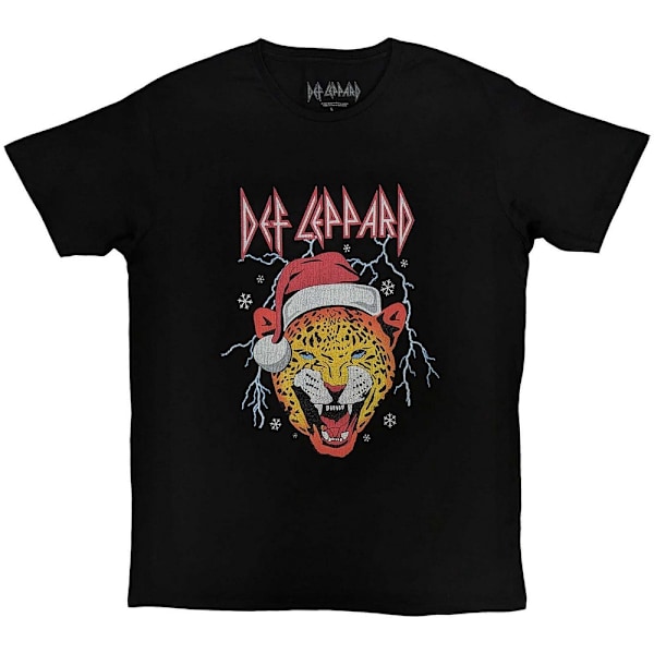 Def Leppard Unisex Vuxen Leopard Semester T-Shirt M Svart Black M