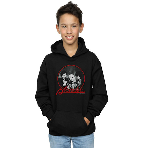 Blondie Boys Distressed Circle Hoodie 9-11 år Svart Black 9-11 Years