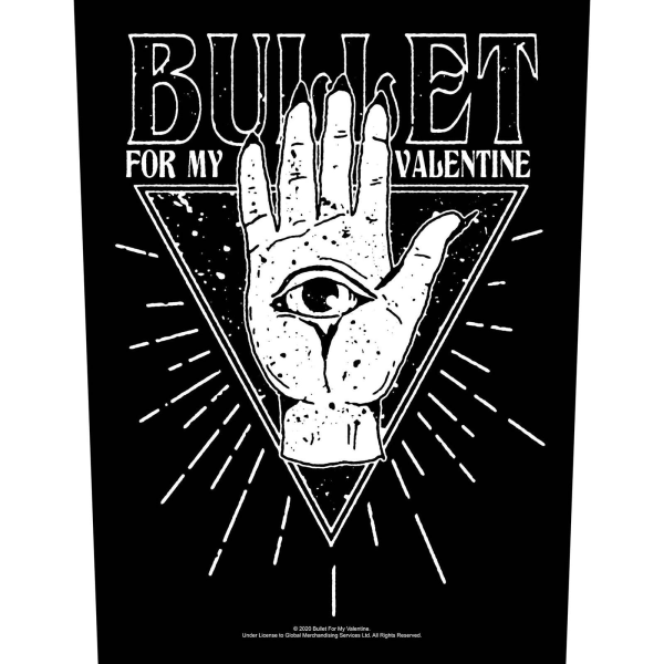 Bullet For My Valentine All Seeing Eye Patch One Size Black/Whi Black/White One Size
