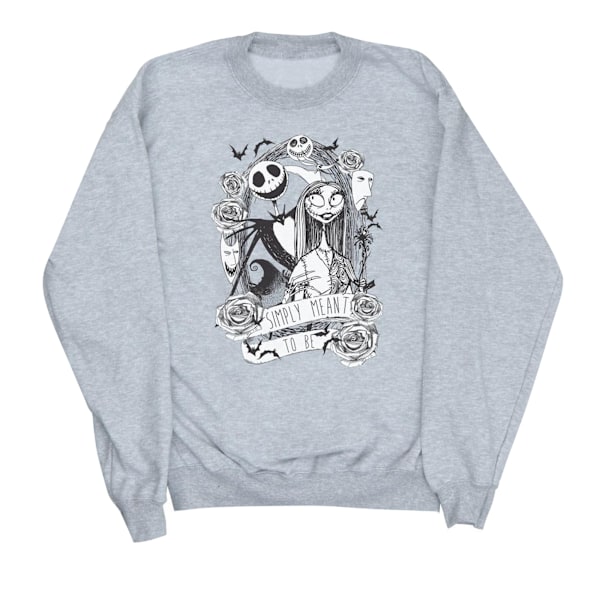 Disney Dam/Kvinnor Mardrömmen Före Jul Bara Meningen Att Vara Heather Grey XL