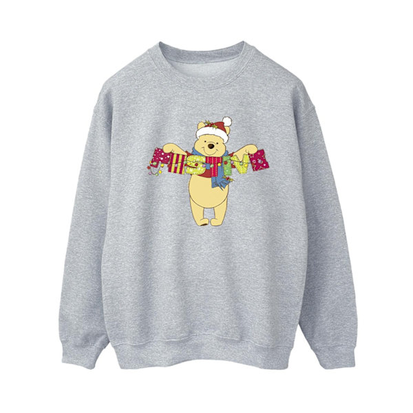 Disney Dam/Damer Winnie The Pooh Festlig Sweatshirt XXL Spo Sports Grey XXL