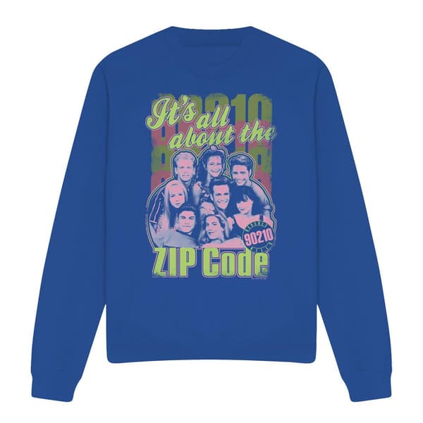 90210 Unisex Vuxen Zip Code Sweatshirt L Kungsblå Royal Blue L