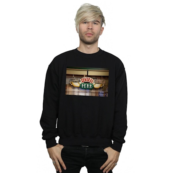 Friends Herr Central Perk Foto Sweatshirt M Svart Black M