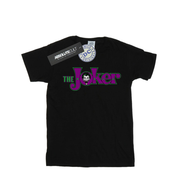 DC Comics Girls The Joker Text Logo T-shirt bomull 9-11 år F Black 9-11 Years