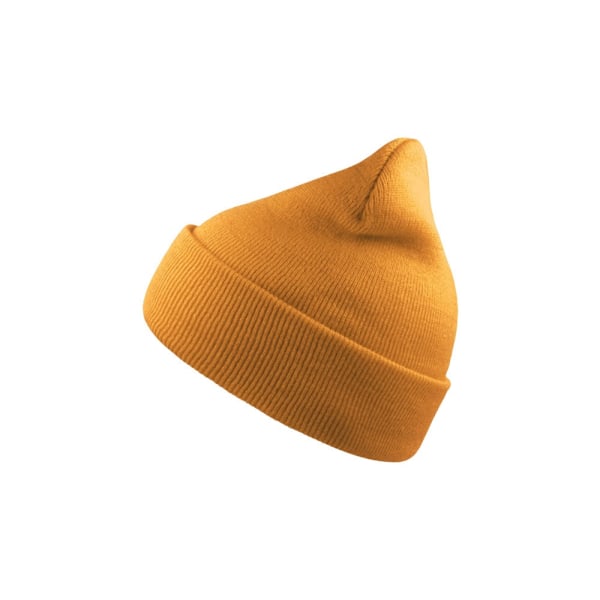 Atlantis Wind Double Skin Beanie Med Uppvik En Storlek Golden Y Golden Yellow One Size