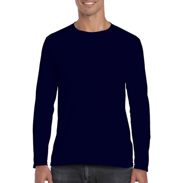 Gildan Soft Style långärmad T-shirt för män (5-pack) M Navy Navy M