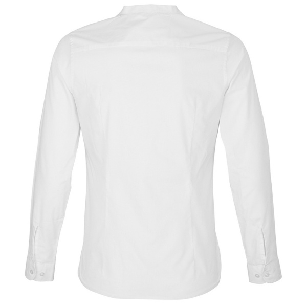 NEOBLU Dam/Kvinnor Poplin Bart Mao Krage Långärmad Skjorta Optic White 16 UK - 18 UK