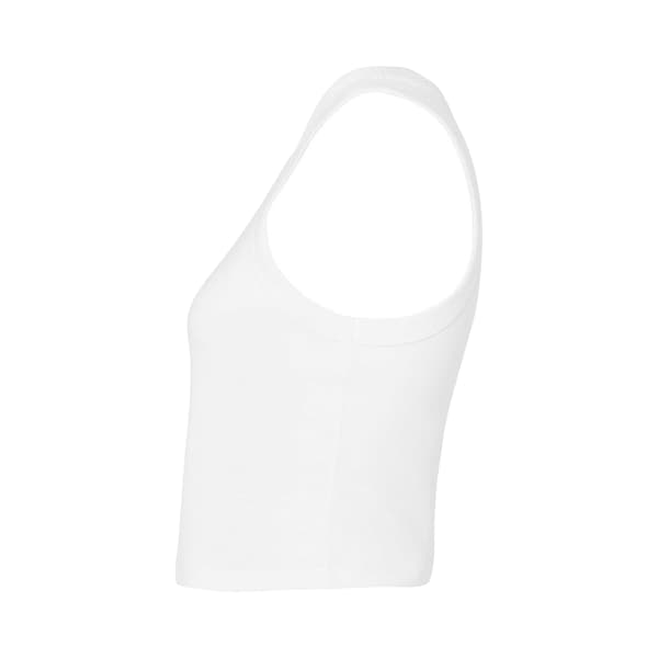 Bella + Canvas Dam Micro-Rib Racerback Linne M Sol Solid White M