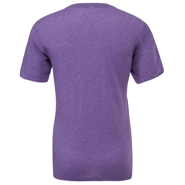 Canvas Herr Triblend Crew Neck Plain Kortärmad T-shirt L Lila Purple Triblend L