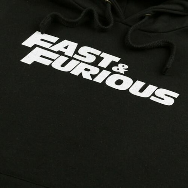 Fast & Furious Herr Logo Hoodie L Svart Black L