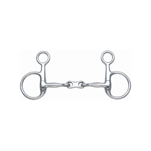 Shires French Link Häst Hängande Kind Snaffle Bit 5.5in Silver Silver 5.5in