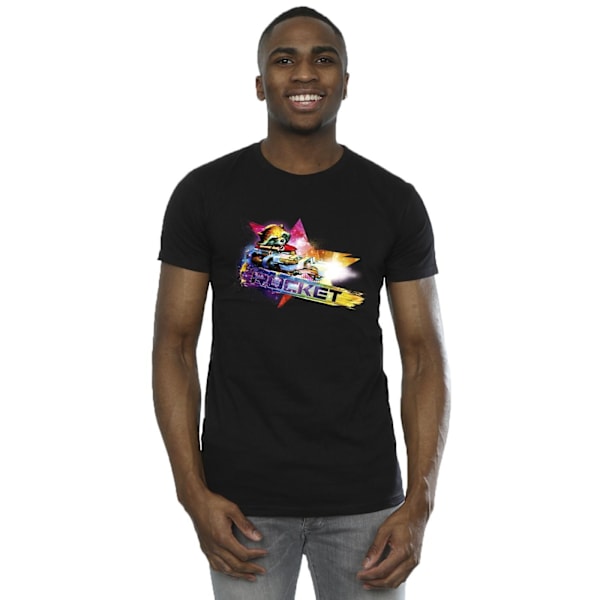 Marvel Herr Guardians Of The Galaxy Abstrakt Rocket Raccoon T-Shirt Black XXL