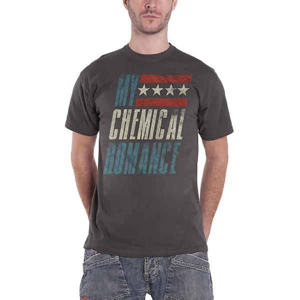 My Chemical Romance Unisex Adult Raceway T-Shirt 3XL Charcoal G Charcoal Grey 3XL