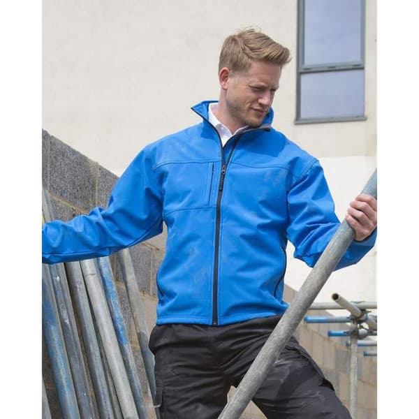 Result Herr Softshell Premium 3-lagers Performancejacka (Vatten Azure Blue M