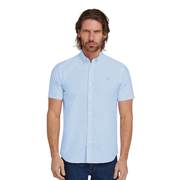 Raging Bull Herr Oxford Lätt Kortärmad Skjorta L Sky B Sky Blue L